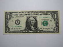 Load image into Gallery viewer, $1 2021 Radar Serial Number Federal Reserve Currency Bank Note Bill UNC 37944973