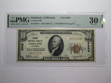 Load image into Gallery viewer, $10 1929 Oakland California National Currency Bank Note Bill Ch. #9502 VF30EPQ