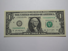 Load image into Gallery viewer, $1 2021 Radar Serial Number Federal Reserve Currency Bank Note Bill UNC 64588546