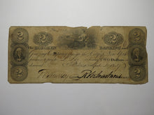 Load image into Gallery viewer, $2 1827 Hoboken New Jersey NJ Obsolete Currency Bank Note Bill Grazing Company