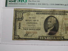 Load image into Gallery viewer, $10 1929 Clinton Kentucky KY National Currency Bank Note Bill Ch. #9098 PMG F12