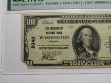 Load image into Gallery viewer, $100 1929 Washington Indiana IN National Currency Bank Note Bill Ch #2043 VF25