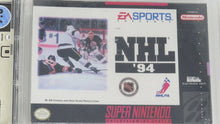Load image into Gallery viewer, NHL Hockey &#39;94 Super Nintendo Factory Sealed Video Game Wata Graded 7.0 A NHL