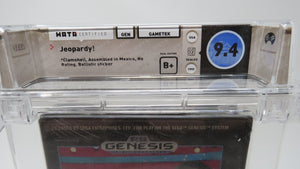 Brand New Jeopardy! Sega Genesis Factory Sealed Video Game Wata Graded 9.4 B+