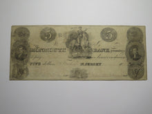 Load image into Gallery viewer, $5 1828 Freehold New Jersey NJ Obsolete Currency Bank Note Bill Monmouth Bank!