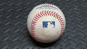 2020 Nate Lowe Tampa Bay Rays RBI Single Game Used MLB Baseball! Cole Sulser