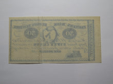 Load image into Gallery viewer, $.50 1862 Hudson New York NY Obsolete Currency Note Bill Hiram Dixon VF+