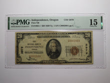 Load image into Gallery viewer, $20 1929 Independence Oregon OR National Currency Bank Note Bill Ch #3979 PMG