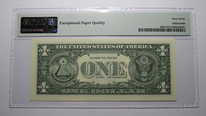 $1 2017 Repeater Serial Number Federal Reserve Currency Bank Note Bill PMG UNC67