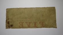 Load image into Gallery viewer, $5 1856 Chester South Carolina SC Obsolete Currency Bank Note Bill! Five Dollars