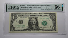 Load image into Gallery viewer, $1 2003 Radar Serial Number Federal Reserve Currency Bank Note Bill PMG UNC66EPQ
