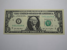 Load image into Gallery viewer, $1 2021 Radar Serial Number Federal Reserve Currency Bank Note Bill UNC 65133156