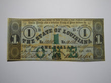 Load image into Gallery viewer, $1 1862 Baton Rouge Louisiana LA Obsolete Currency Bank Note Bill Crisp UNC+