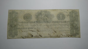 $1 1826 Hoboken New Jersey NJ Obsolete Currency Bank Note Bill! Hoboken Banking