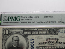 Load image into Gallery viewer, $10 1902 Story City Iowa IA National Currency Bank Note Bill Ch. #9017 VF30 PMG