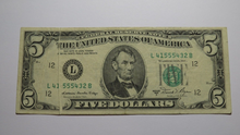 Load image into Gallery viewer, $5 1981-A Gutter Fold Error Federal Reserve Bank Note Currency Bill Very Fine