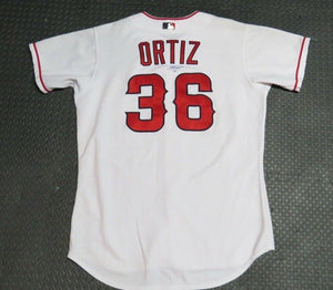 2004 Ramon Ortiz Los Angeles Angels Game Used Worn MLB Baseball Jersey! Anaheim