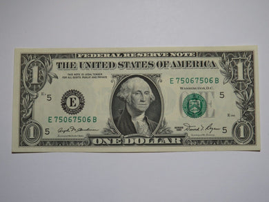 $1 1981 Repeater Serial Number Federal Reserve Currency Bank Note Bill #75067506