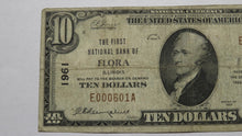 Load image into Gallery viewer, $10 1929 Flora Illinois IL National Currency Bank Note Bill Ch. #1961 FINE!