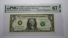 Load image into Gallery viewer, $1 2003 Repeater Serial Number Federal Reserve Currency Bank Note Bill PMG UNC67