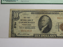 Load image into Gallery viewer, $10 1929 Carmichaels Pennsylvania National Currency Bank Note Bill Ch #5784 PCGS