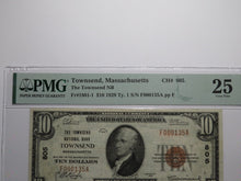Load image into Gallery viewer, $10 1929 Townsend Massachusetts National Currency Bank Note Bill Ch. #805 VF25