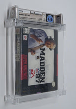 Load image into Gallery viewer, Madden '97 NFL Football Super Nintendo Factory Sealed Video Game Wata Graded 