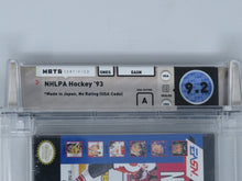 Load image into Gallery viewer, NHLPA Hockey &#39;93 Super Nintendo Factory Sealed Video Game Wata Graded 9.2 A NHL