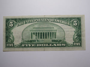 $5 1929 New Brunswick New Jersey National Currency Bank Note Bill Ch. #587 XF+