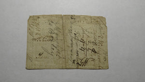 1761 Thirty Shillings North Carolina NC Colonial Currency Note Bill 30s RARE