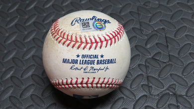 2020 Austin Romine Detroit Tigers Game Used 2 RBI Single MLB Baseball! Dobnak