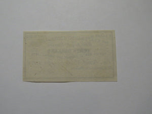 $40 1861 Confederate Bond Coupon Certificate Currency Bank Note Bill UNC