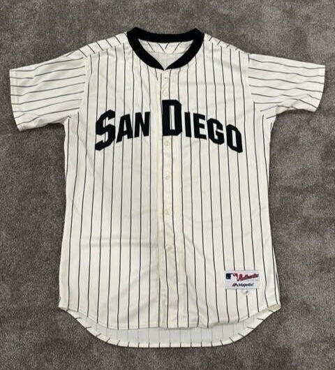 2016 Griffin Benedict San Diego Padres TBTC Game Used Worn MLB Baseball Jersey