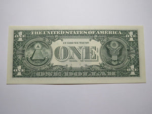 $1 2021 Minor Wet Ink Transfer Error Federal Reserve Bank Note Bill UNC++