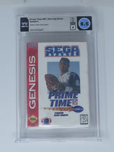 Load image into Gallery viewer, NFL Prime Time Football w/ Deion Sanders Sega Genesis Video Game Wata Graded 8.5