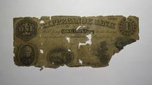 Load image into Gallery viewer, $1 1854 Winnamac Indiana IN Obsolete Currency Bank Note Bill! Tippecanoe Bank