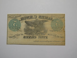 $.05 1862 Knox Corners New York NY Obsolete Currency Bank Note Bill Oneida Co.
