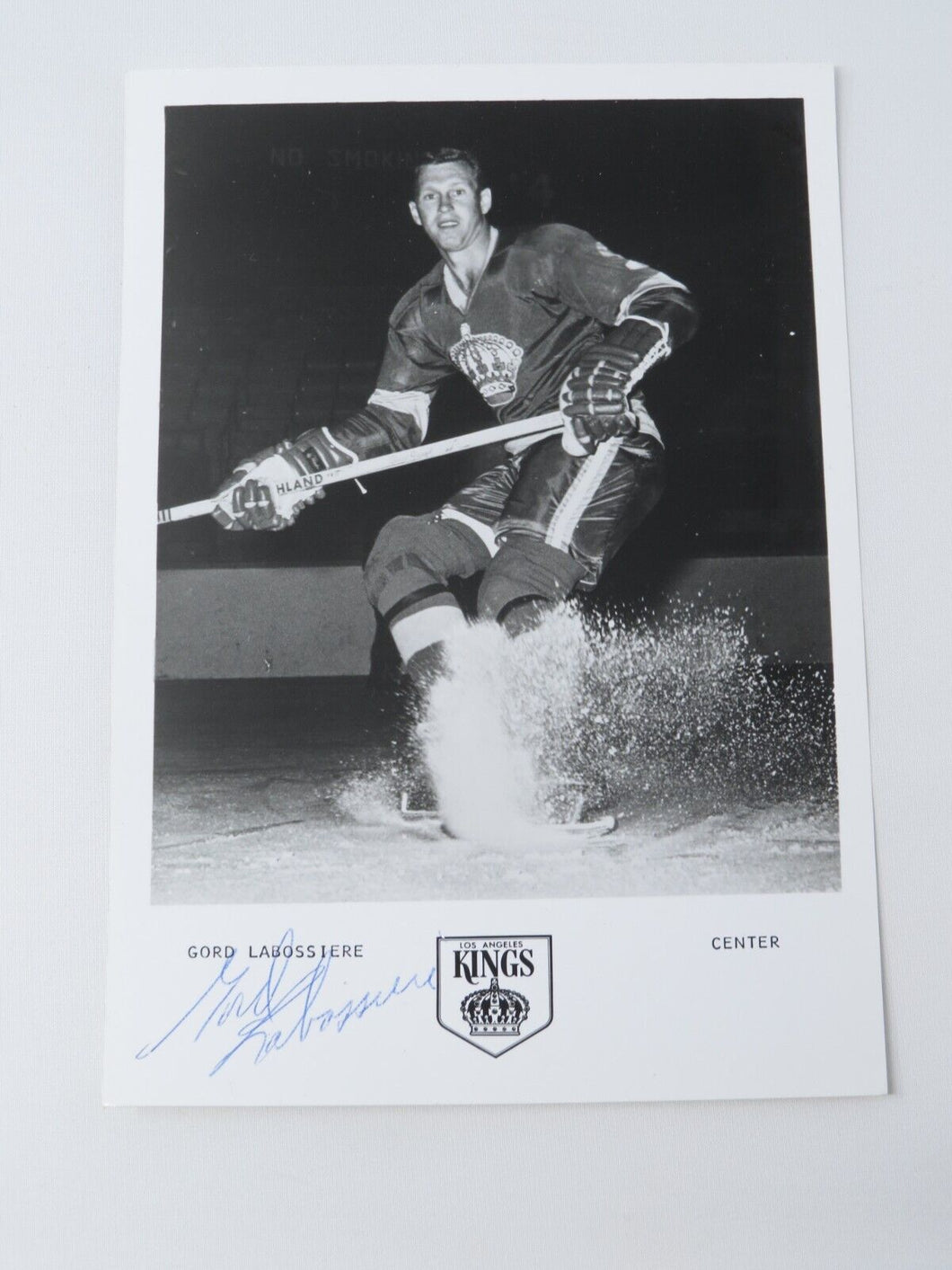 Gord Labossiere Los Angeles Kings Signed Autographed Original 7X5 Hockey Photo
