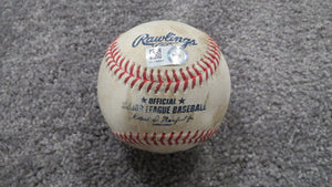 2020 Cole Sulser Baltimore Orioles Strikeout Game Used Baseball! Jose Peraza