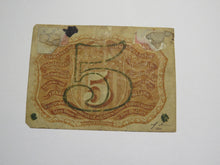 Load image into Gallery viewer, 1863 $.05 Second Issue Fractional Currency Obsolete Bank Note Bill! 2nd Fine+
