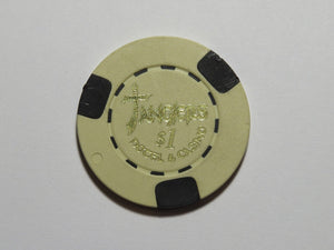 1995 Casino Authentic Movie Screen Used Tangiers $1 Poker Chip Planet Hollywood