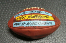Load image into Gallery viewer, 1978 Jack Youngblood Los Angeles Rams Presentation Game Used NFL Football! 