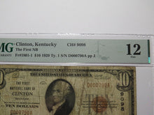 Load image into Gallery viewer, $10 1929 Clinton Kentucky KY National Currency Bank Note Bill Ch. #9098 PMG F12