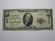 Load image into Gallery viewer, $10 1929 Youngstown Ohio OH National Currency Bank Note Bill Ch. #2482 FINE++