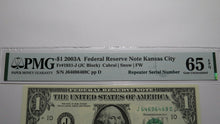 Load image into Gallery viewer, $1 2003A Repeater Serial Number Federal Reserve Currency Bank Note Bill UNC66EPQ
