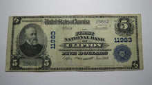 Load image into Gallery viewer, $5 1902 Clifton New Jersey NJ National Currency Bank Note Bill! Ch. #11983 VF++