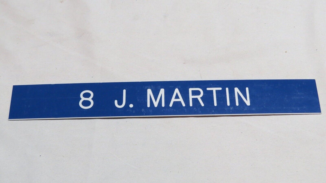 1995 Jamie Martin St. Louis Rams Game Used NFL Locker Room Nameplate Weber St.