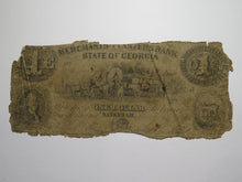 Load image into Gallery viewer, $1 1860 Savannah Georgia Obsolete Currency Bank Note Bill Merchants Planters