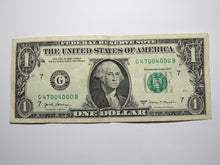 Load image into Gallery viewer, $1 2017 Chicago Fancy Serial Number Federal Reserve Bank Note Bill #47004000