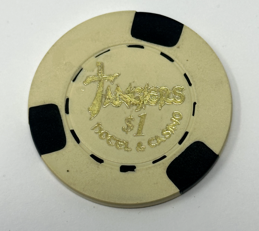 1995 Casino Authentic Movie Screen Used Tangiers $1 Poker Chip Planet Hollywood